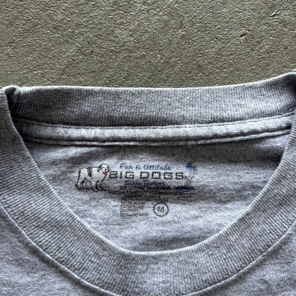 Vintage Big Dogs Shirt Size Medium Gray Plumbing Company 2006 - Picture 3 of 7